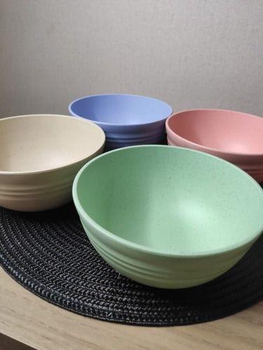 Imagem de 4 Tigela Bowl Bambu Ecologico Coloridos 12x6cm Servir