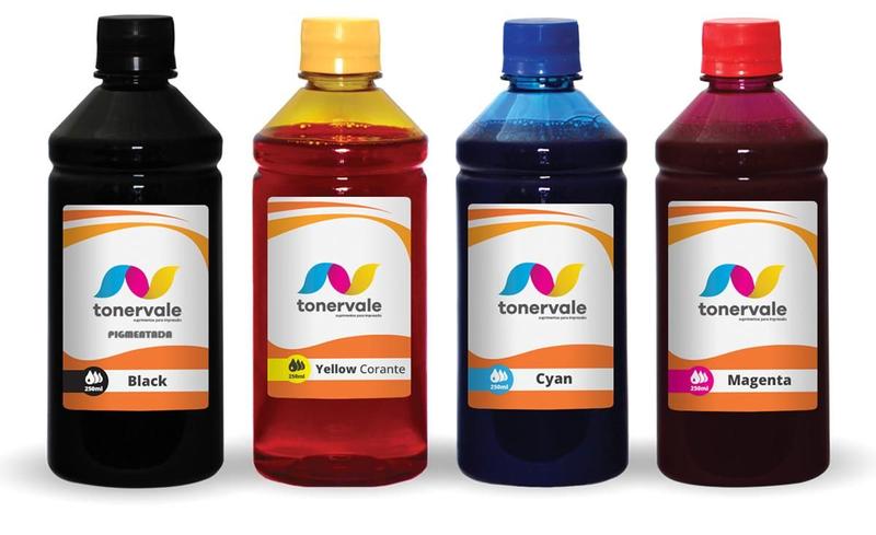 4 Tinta Para HP Ink Tank 416 412 316 116 250ml BK Pigmentado - Toner Vale Imagem de 4 Tinta Para HP Ink Tank 416 412 316 116 250ml BK Pigmentado