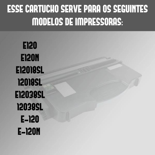 Imagem de 4 Toner Compativel E120 E120n 12018sl E12038sl E12018sl