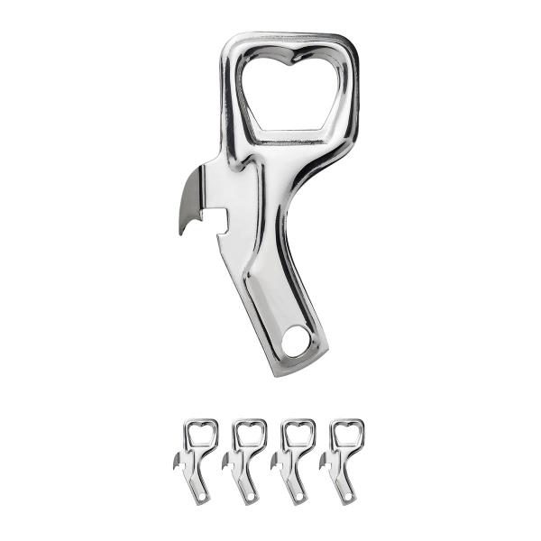 4 UN Abridor De Lata E Garrafas Cerveja Reforçado Aço Inox - clinl Imagem de 4 UN Abridor De Lata E Garrafas Cerveja Reforçado Aço Inox