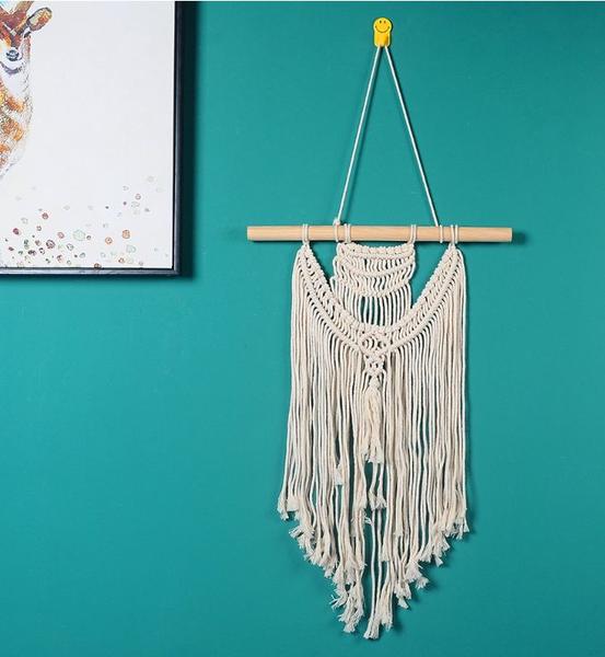 Imagem de 40 * 55CM Grande Macadô Macrame Macato Parede pendurada farmhouse decoração decoração decorado presente de tapeçaria para mulheres Tapeçarias Decorativas