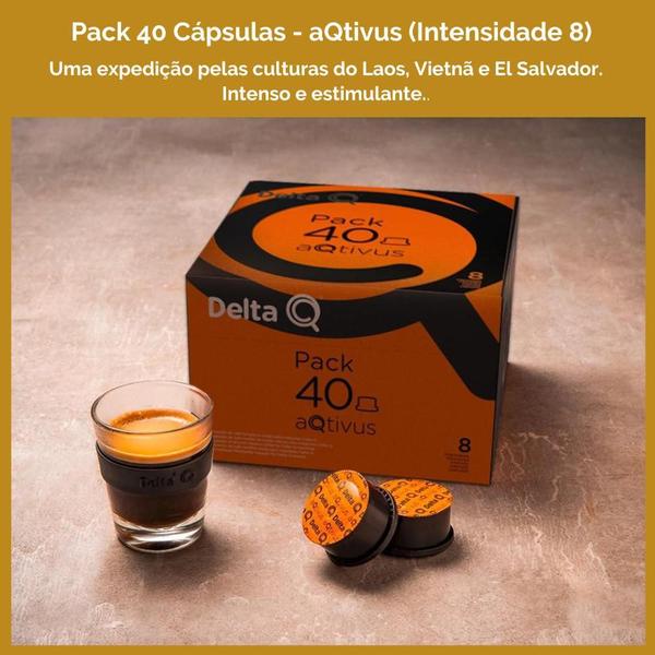 Imagem de 40 Cápsulas Delta Q Café Aqtivus Int. 8 Pack Econômico