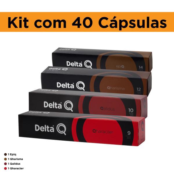 Imagem de 40 Cápsulas Variadas Para Cafeteira Delta Q Café Expresso