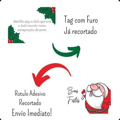 Imagem de 40 Kit Lembrancinha Natal Mini Hidratante Nalinos Presentes