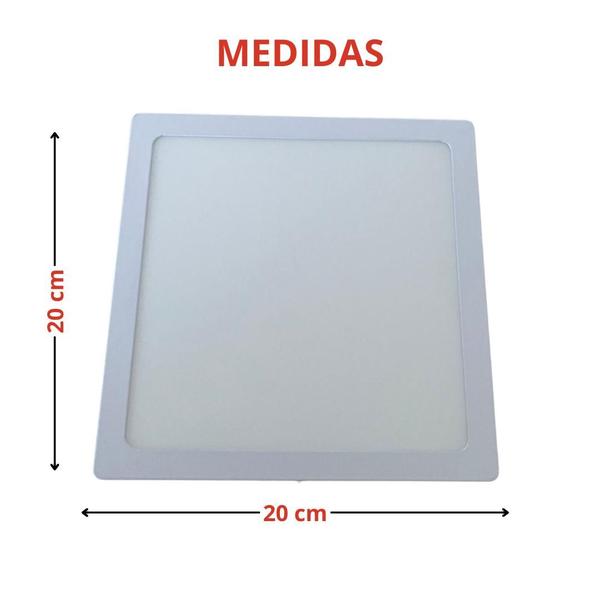 Imagem de 40 Luminárias Painel Led Sobrepor Philips Pila 18w 3000k