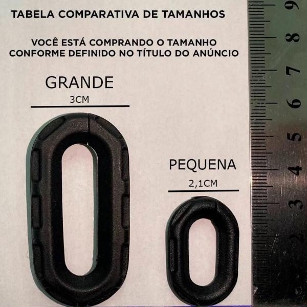 Imagem de 40 Mt Corrente Plástica Segurança Sinalização Elo P Zebrada