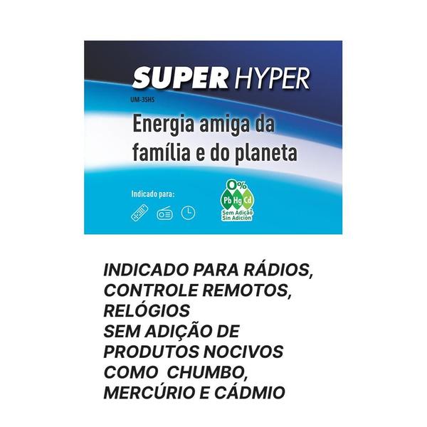 Imagem de 40 Pilhas Panasonic Super Hyper AA  Comum  Pequena 1.5V