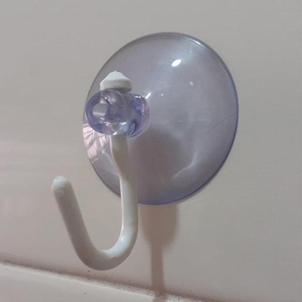 40 Ventosas 4 Cm Cabeça Redonda Silicone Vidro Pvc Gancho - H Plásticos Imagem de 40 Ventosas 4 Cm Cabeça Redonda Silicone Vidro Pvc Gancho