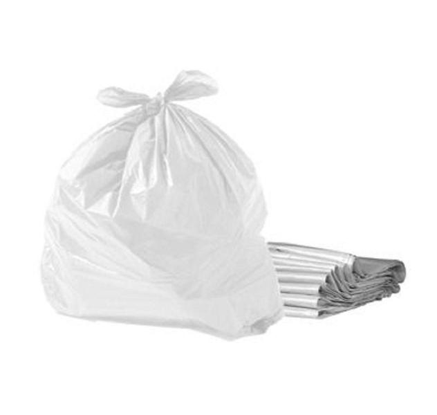 Imagem de 400 Sacos Para Lixo De 60L Branco Leitoso 60X70X0,06 (4Pcts)