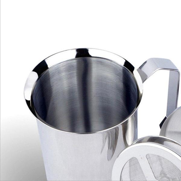 Imagem de 400CC Leite manual Frother Aço Inoxidável Duplo Leite De Malha Creme Leite Espuma De Café Creme de Café Frothers de Leite