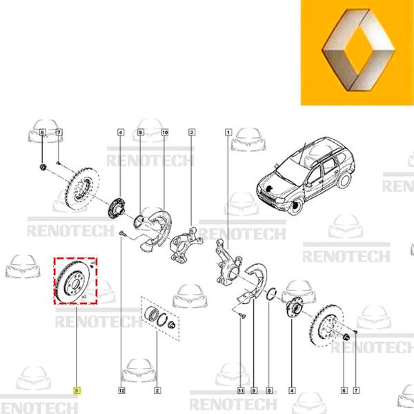 Imagem de 402066300r - disco de freio dianteiro - o par - motor 1.6 16v - captur / duster