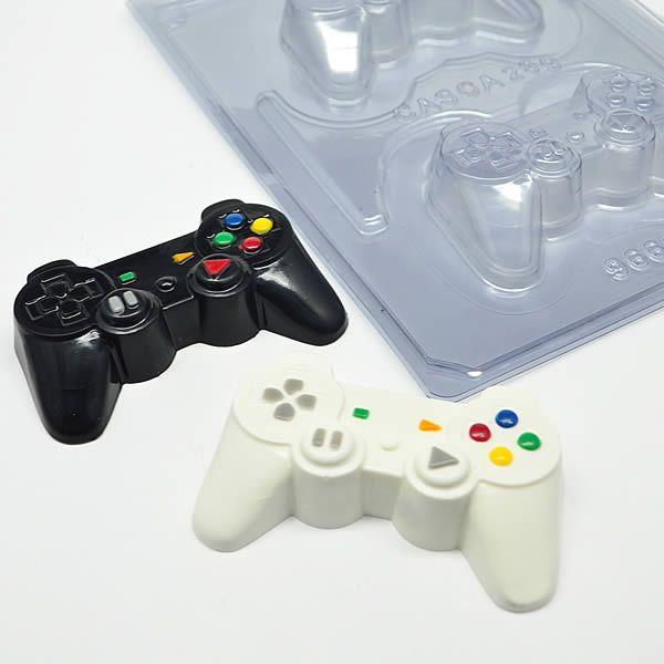 Imagem de 40pçs Forma para Chocolate com Silicone Joystick PlayStation Pequeno Controle Video Game Ref. 9661 BWB