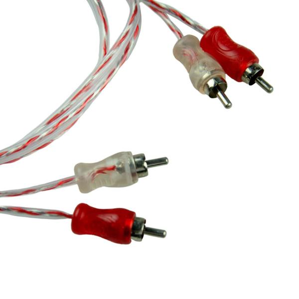 Imagem de 40x Cabo RCA Injetado 1M Plug em Metal Espessura 4mm Tech One