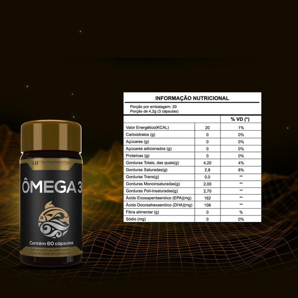 Imagem de 40x omega 3 60caps 1400mg hf suplements atacado