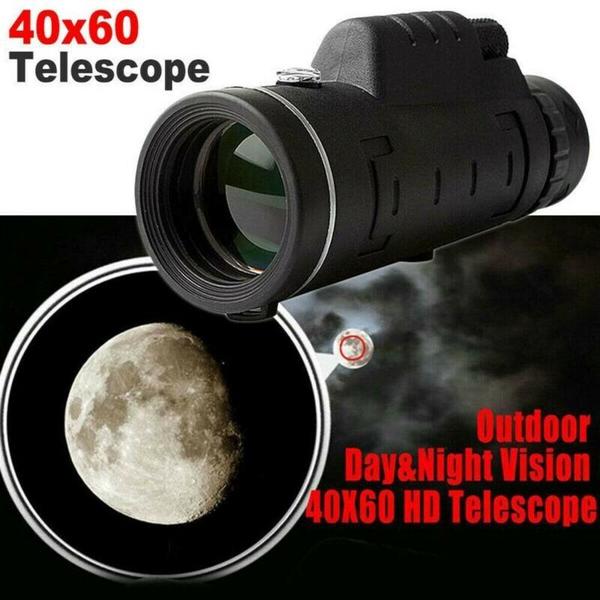 Imagem de 40X60 Zoom Optical HD Lens Monocular Telescope Starscope para Hunting Camping