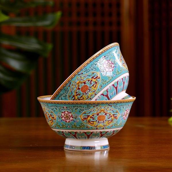 Imagem de 4,5 polegadas Jingdezhen Cerâmica Tableware Bone China Noodle Bowl Home Soup Rice Bowls Chinese Dinnerware Kitchen Accessories Gifts Tigelas