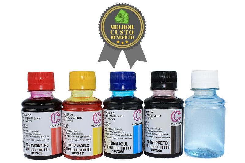 450Ml Kit Tinta Recarga Cartuchos Impressoras 56, 57, 60, 61, 92,93 - ORIGINAL COLOR Imagem de 450Ml Kit Tinta Recarga Cartuchos Impressoras 56, 57, 60, 61, 92,93