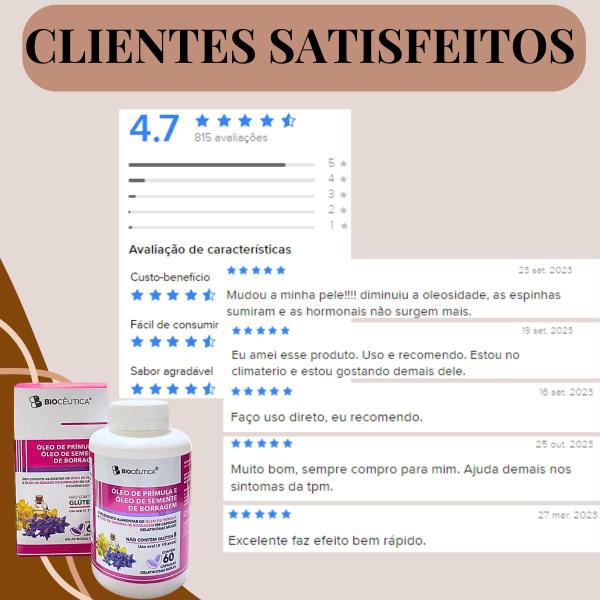 48 Suplemento Alimentar Biocêutica Óleo de Prímula e Óleo de Semente de Borragem Pote 60 Cápsulas Imagem de 48 Suplemento Alimentar Biocêutica Óleo de Prímula e Óleo de Semente de Borragem Pote 60 Cápsulas