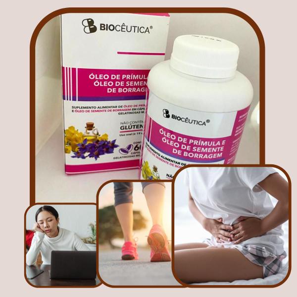 48 Suplemento Alimentar Biocêutica Óleo de Prímula e Óleo de Semente de Borragem Pote 60 Cápsulas Imagem de 48 Suplemento Alimentar Biocêutica Óleo de Prímula e Óleo de Semente de Borragem Pote 60 Cápsulas