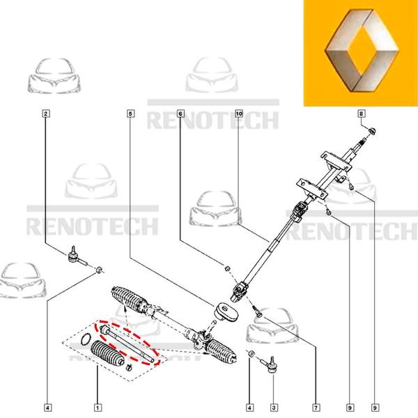 Imagem de 485216124r - braço da caixa de direção - renault kwid - 2017 em diante