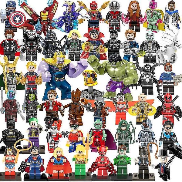 48pcs Superhero Figuras Set Vingadores Guerra Infinita Minifigura - Shimu Yequyasu - ESG Imagem de 48pcs Superhero Figuras Set Vingadores Guerra Infinita Minifigura