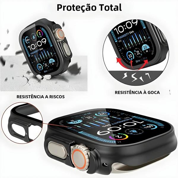 Imagem de 49mm Apple Watch Ultra Protetor De Tela De Vidro Temperado Caso Acessórios De Proteção