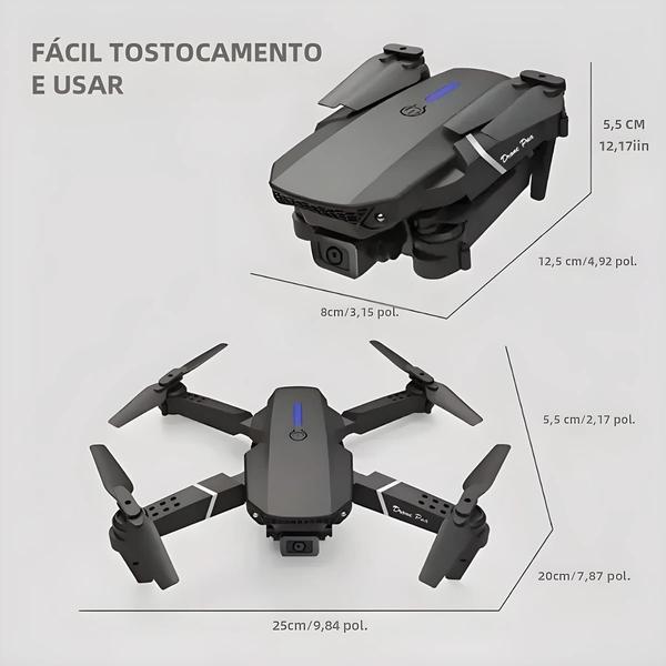 Imagem de 4k Hd Dobrável Rc Drone E88pro 1080p Câmera Wifi Fpv Altura Hold Rc Helicóptero Brinquedo De