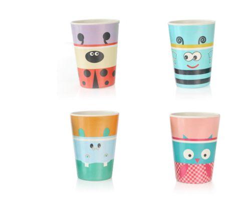 4pcs Kids Cups Set Natural Bamboo Fiber Baby Cup Toddler Water Suit Cartoon Animal Cute Creative Children Use Cup Daily Use Cup Copos (Conjunto A) - HTTN Imagem de 4pcs Kids Cups Set Natural Bamboo Fiber Baby Cup Toddler Water Suit Cartoon Animal Cute Creative Children Use Cup Daily Use Cup Copos (Conjunto A)