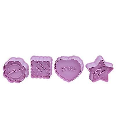 Imagem de 4pcs/set Diy Baking Tool Silicone Biscoito Molde Bênção Ação de Graças Pai-filho Mold Fudge Cake Mold