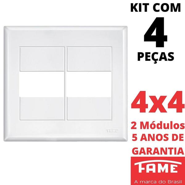 Imagem de 4un Placa 4X4 02 Módulos Com Suporte Evidence