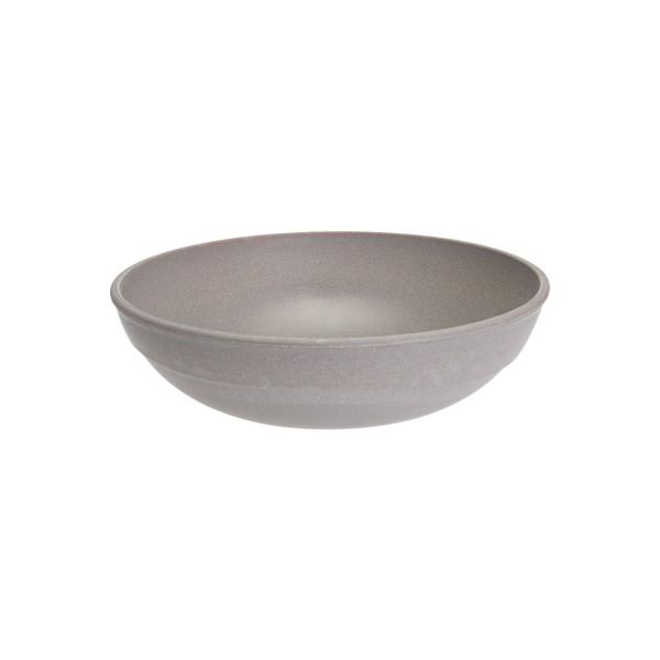 Imagem de 4un Saladeira redonda 2,4 litros tigela bowl 25cm  Cinza