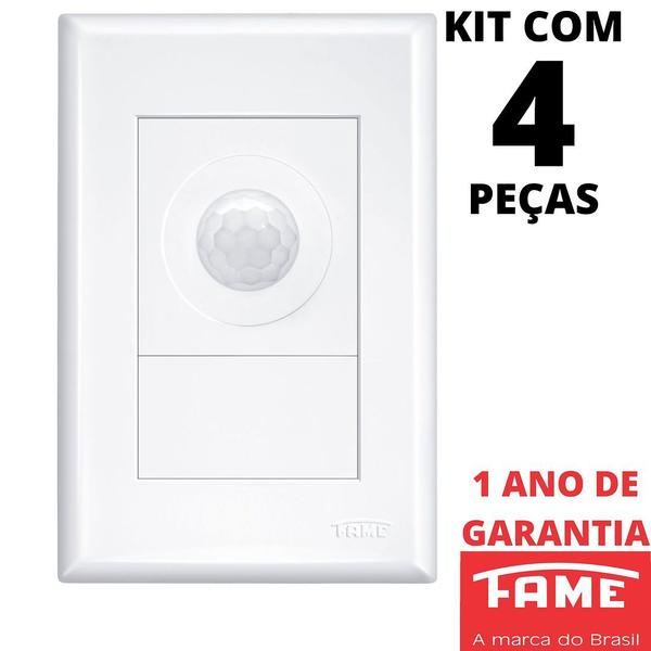 Imagem de 4un Sensor de Presença Bivolt Fotocélula Com Placa Evidence FAME