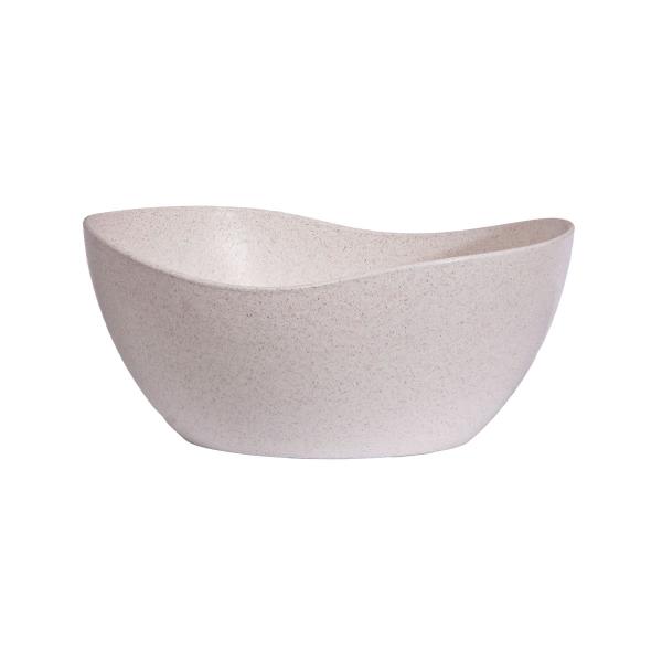 Imagem de 4un Tigela saladeira bowl oval servir 1,9lt bege