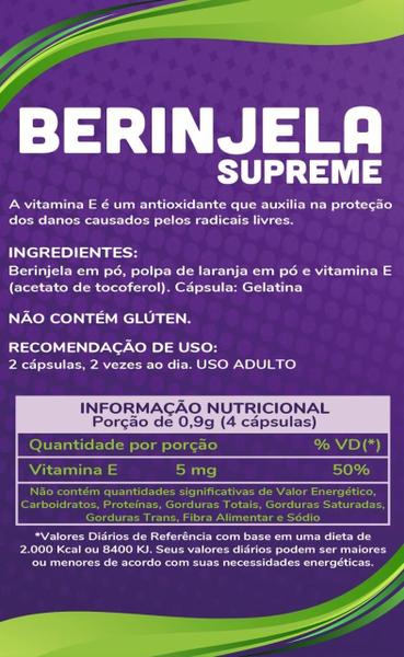 Imagem de 4X Berinjela+Laranja Moro + Vitamina E 60Caps Hf Suplementos