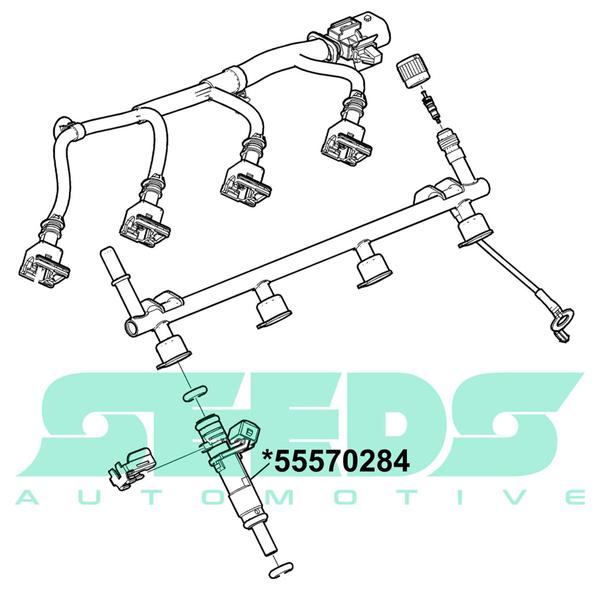 Imagem de 4x Bico Injetor Gm Cruze 1.8 / Sonic 1.6 16v Flex 55570284