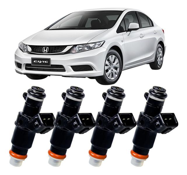 Imagem de 4x Bico Injetor Honda 9 Furos New Fit Civic Crv City Flex