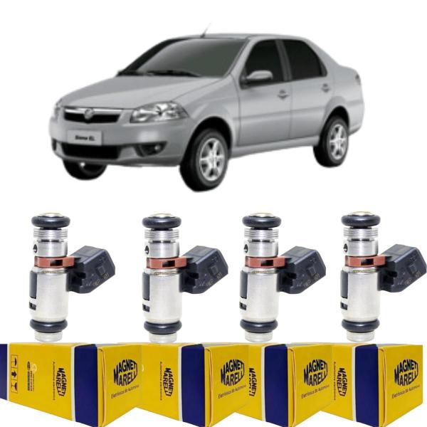 4X Bicos Injetor Palio Weekend 16V 1.6 1997 Em Diante Iwp001 - Magneti Marelli Imagem de 4X Bicos Injetor Palio Weekend 16V 1.6 1997 Em Diante Iwp001