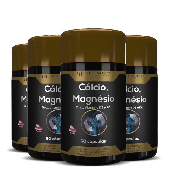 Imagem de 4x calci-pro premium 1450mg 60caps hf suplements