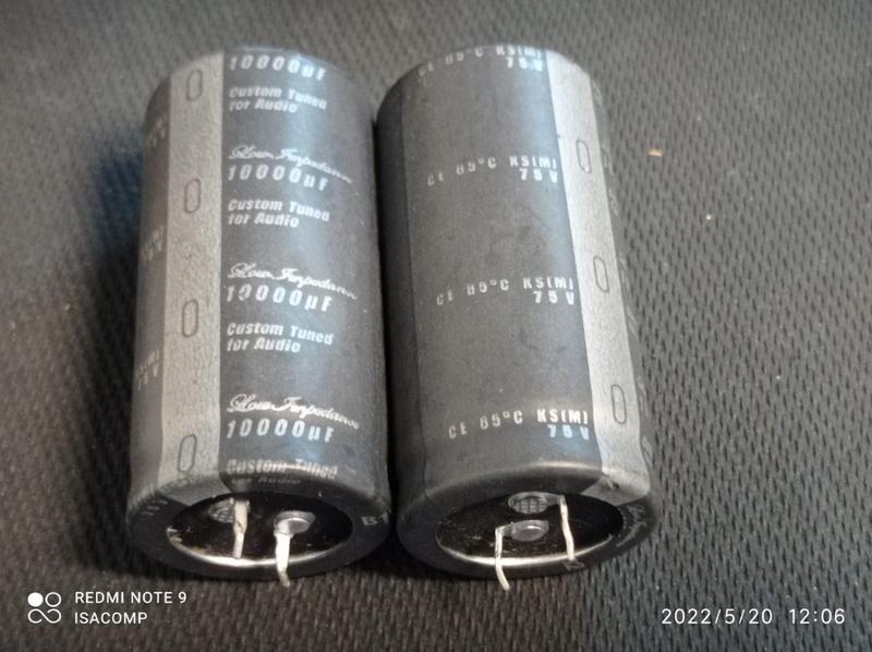 Imagem de 4x Capacitor Eletrolitico 10000uf/75v Snap-in 85º 30x60mm