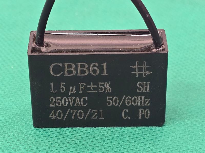 Imagem de 4x Capacitor Partida 1,5uf/250v Fio 37x18x29mm Cbb61