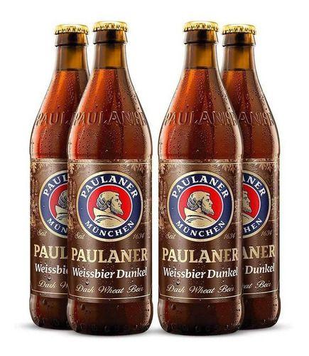 Imagem de 4x Cerveja Alemã PAULANER Weissbier Dunkel 500ml