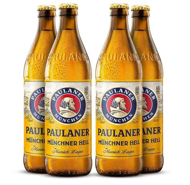 Imagem de 4x Cerveja PAULANER Munchner Hell 500ml