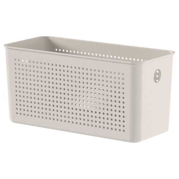 4x Cesto 4,2L Organizador OU Flow Bege 12cm x 13cm x 27cm Imagem de 4x Cesto 4,2L Organizador OU Flow Bege 12cm x 13cm x 27cm