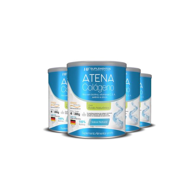 4X Colágeno Atena Verisol+Ácido Hialurônico Sem Sabor - Hf Suplementos Imagem de 4X Colágeno Atena Verisol+Ácido Hialurônico Sem Sabor
