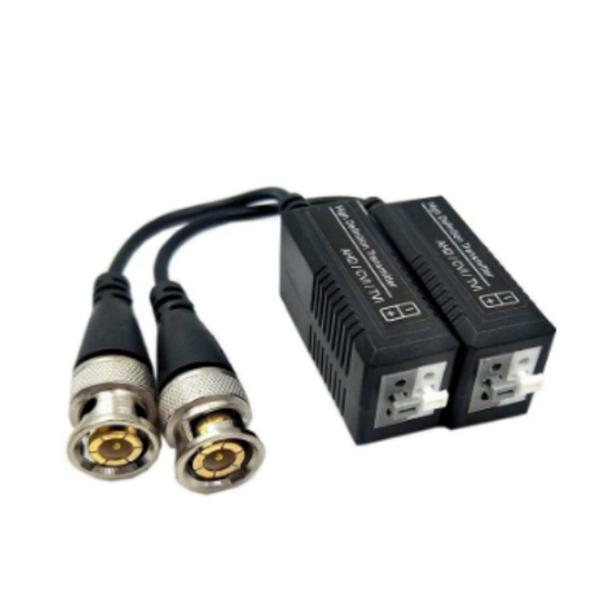 Imagem de 4x Conector Balun Full Hd 1080p para Câmera de Segurança Engate Rápido no DVR e Encaixe