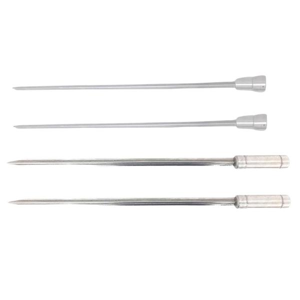 Imagem de 4x Espetos Espada/Coração De Inox Lâmina 50cm Para Churrasco