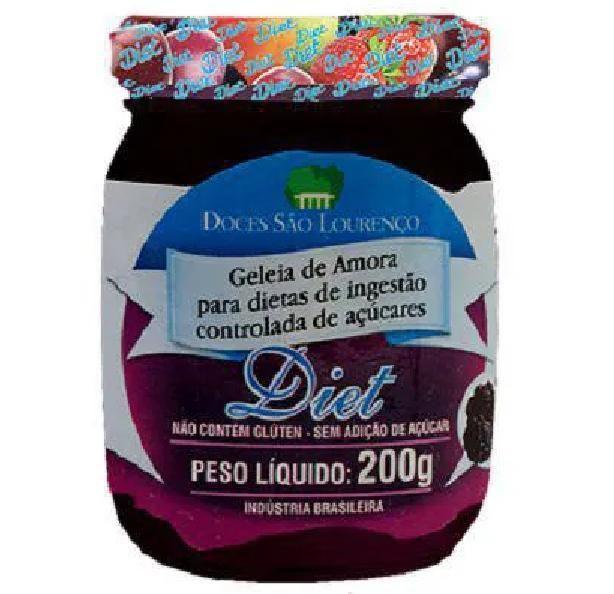 4X Geleia Diet Amora Sao Lourenco 200G - São Lourenço Imagem de 4X Geleia Diet Amora Sao Lourenco 200G