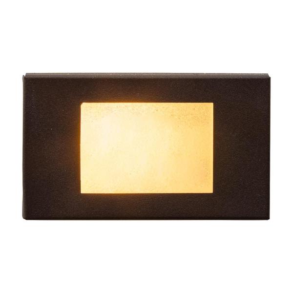 Imagem de 4X Luminária Parede escada balizador Embutir Cx 4x2 Marrom +LED G9 ST1314