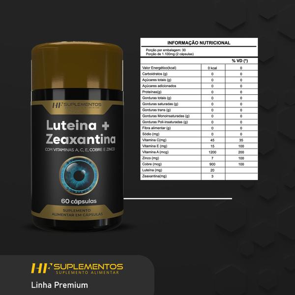 Imagem de 4x luteina 20mg + zeaxantina 3mg  vit a c e cobre selenio