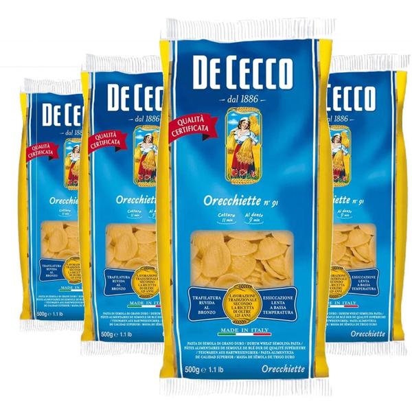 Imagem de 4X Macarrão De Cecco Orecchiette 500G